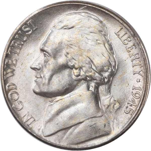 1945-D Jefferson Wartime Silver Alloy Nickel | Littleton Coin Company