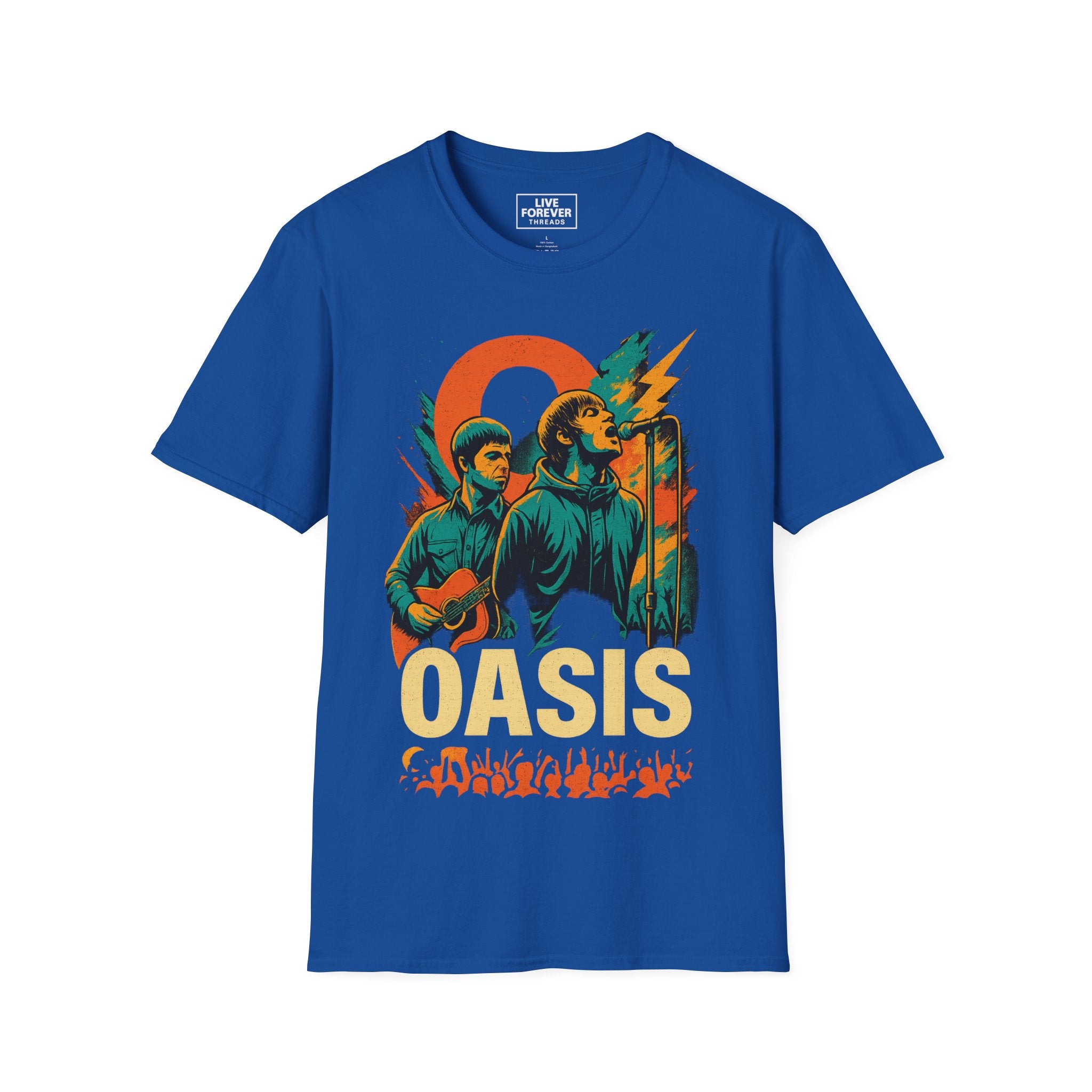 Oasis Reunion Tour Graphic Tee – Liam & Noel Live Forever Design