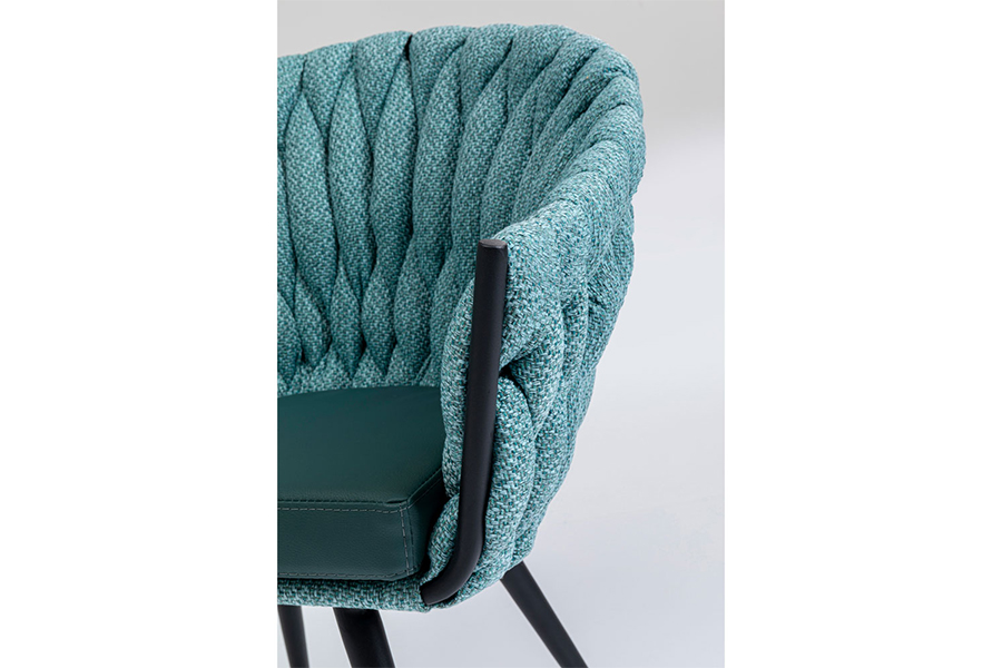 ノット ブルーグリーン アームチェア - ダイニングチェアの通販