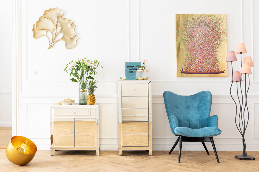 フラワーボート ゴールドピンク 100x80cm タッチドピクチャー - アート