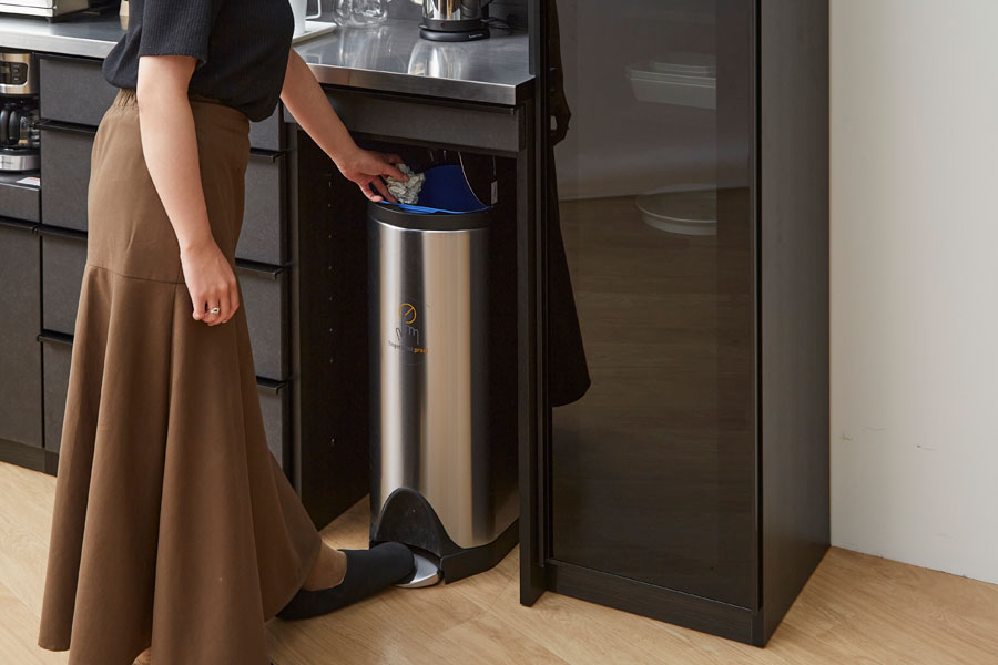 simple human】30liter butterfly trash can ダストボックス