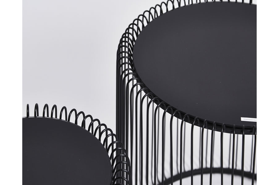 ワイヤーブラック(2/Set) サイドテーブル - サイドテーブルの通販