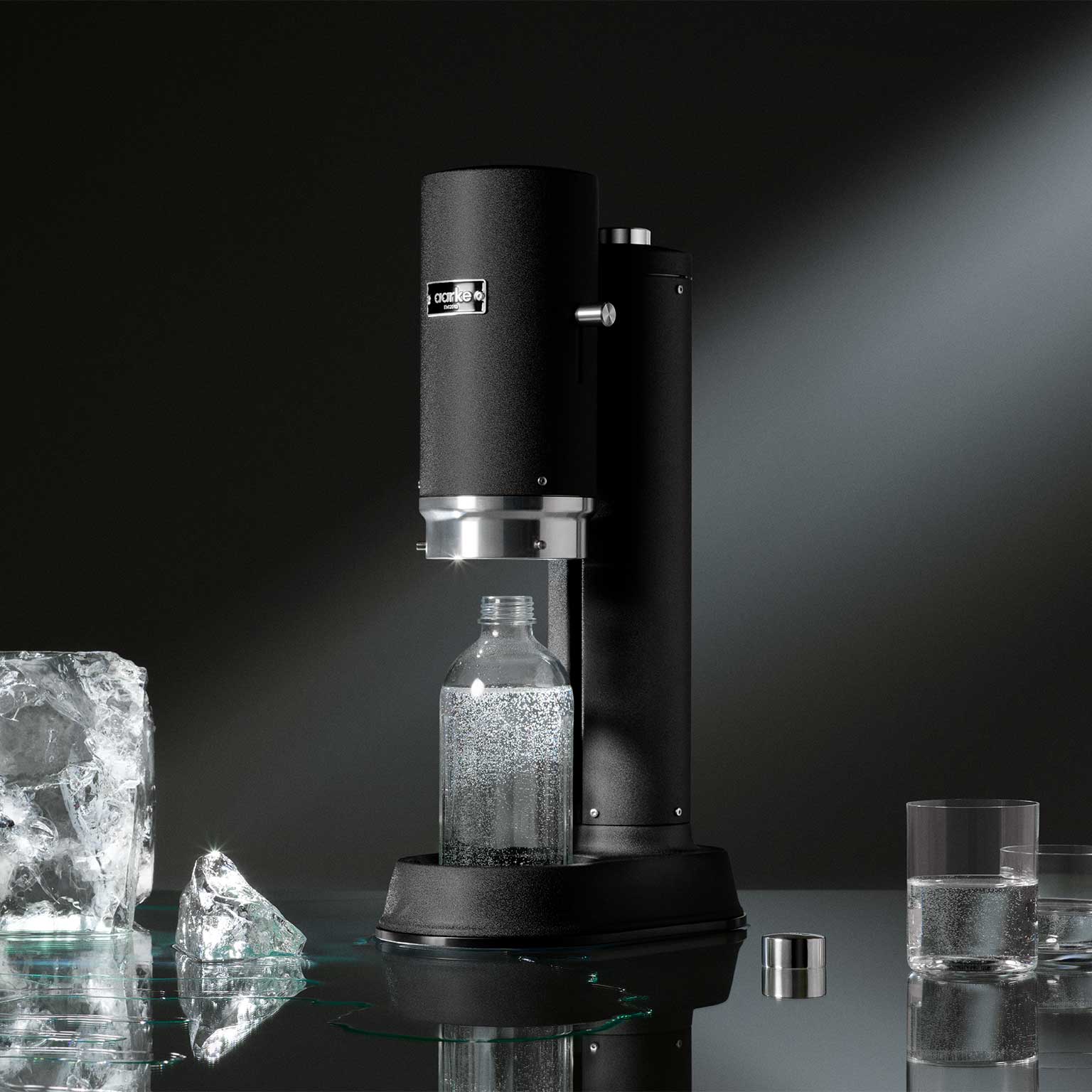 aarke（アールケ）Carbonator PRO 炭酸水メーカー ブラック | LIVING