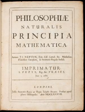 三田所蔵 貴重書：ニュートン『自然哲学の数学的諸原理』 | 慶應義塾