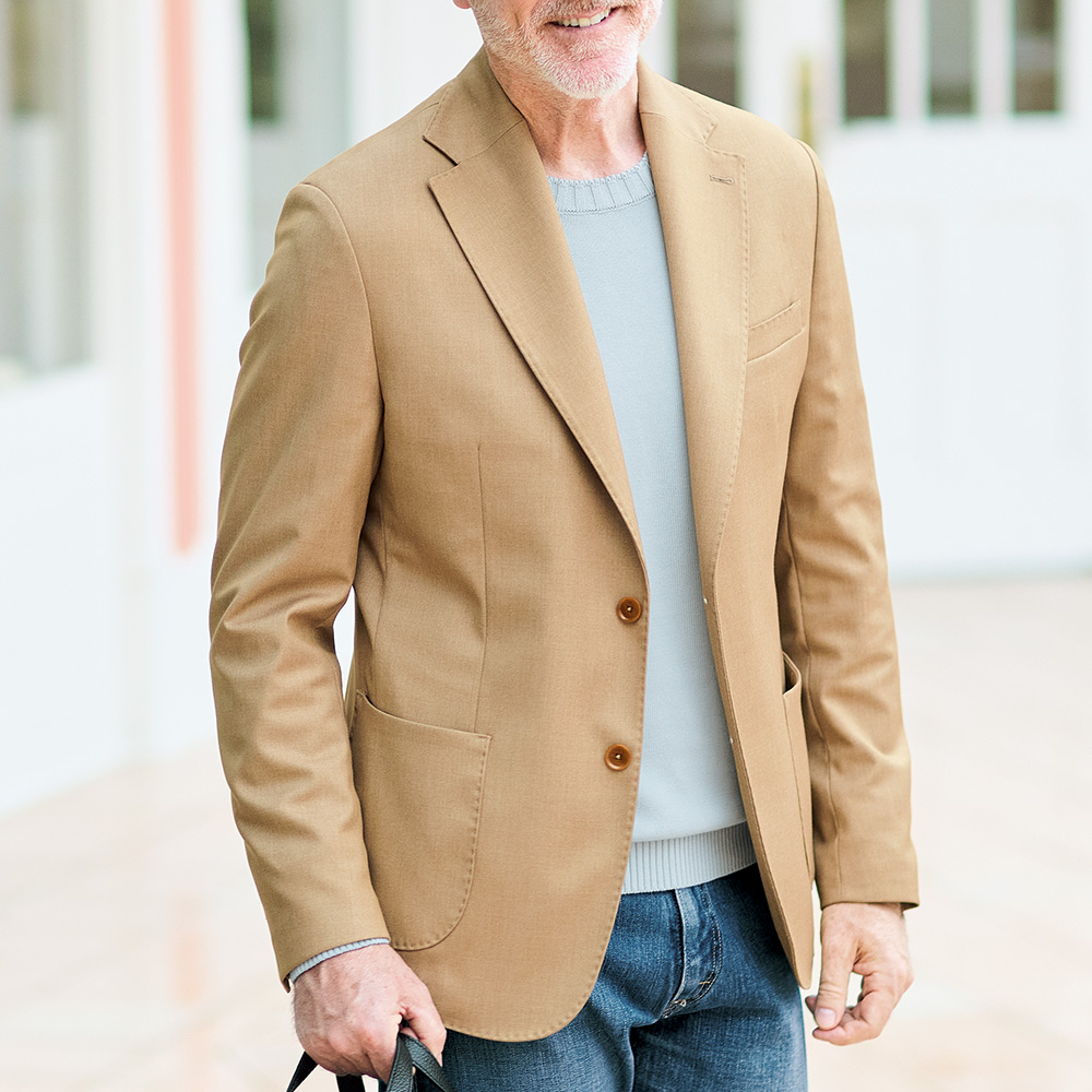 グランサッソ 8ゲージ・ソフトコットンクルーネックニット | ライト