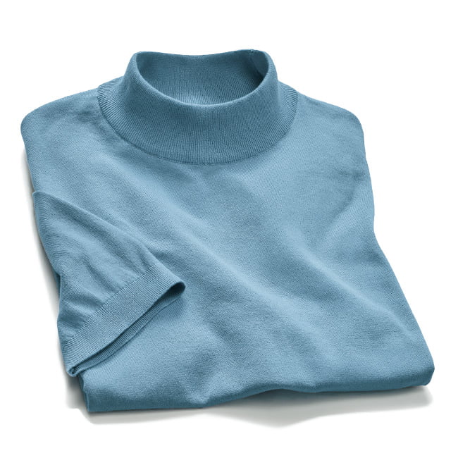 ジョン スメドレー 30ゲージ・半袖モックネックニット | ライトアップ