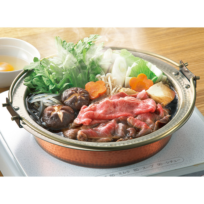 新光金属 IH対応卓上すき焼鍋（ツル付）（21cm） | ライトアップ