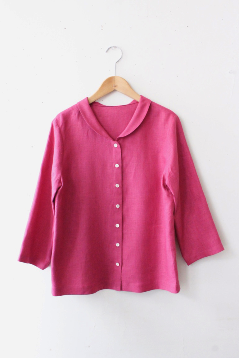 プロダクト ブラウス/へちま衿ブラウス