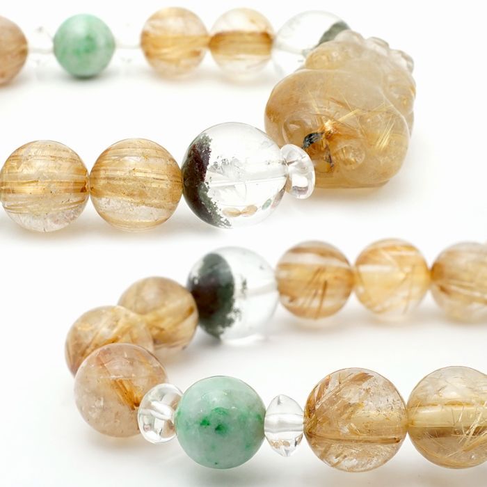 ゴールドルチル 仕事運 金紅石入り水晶 集中力 向上心 ヒーリング 浄化