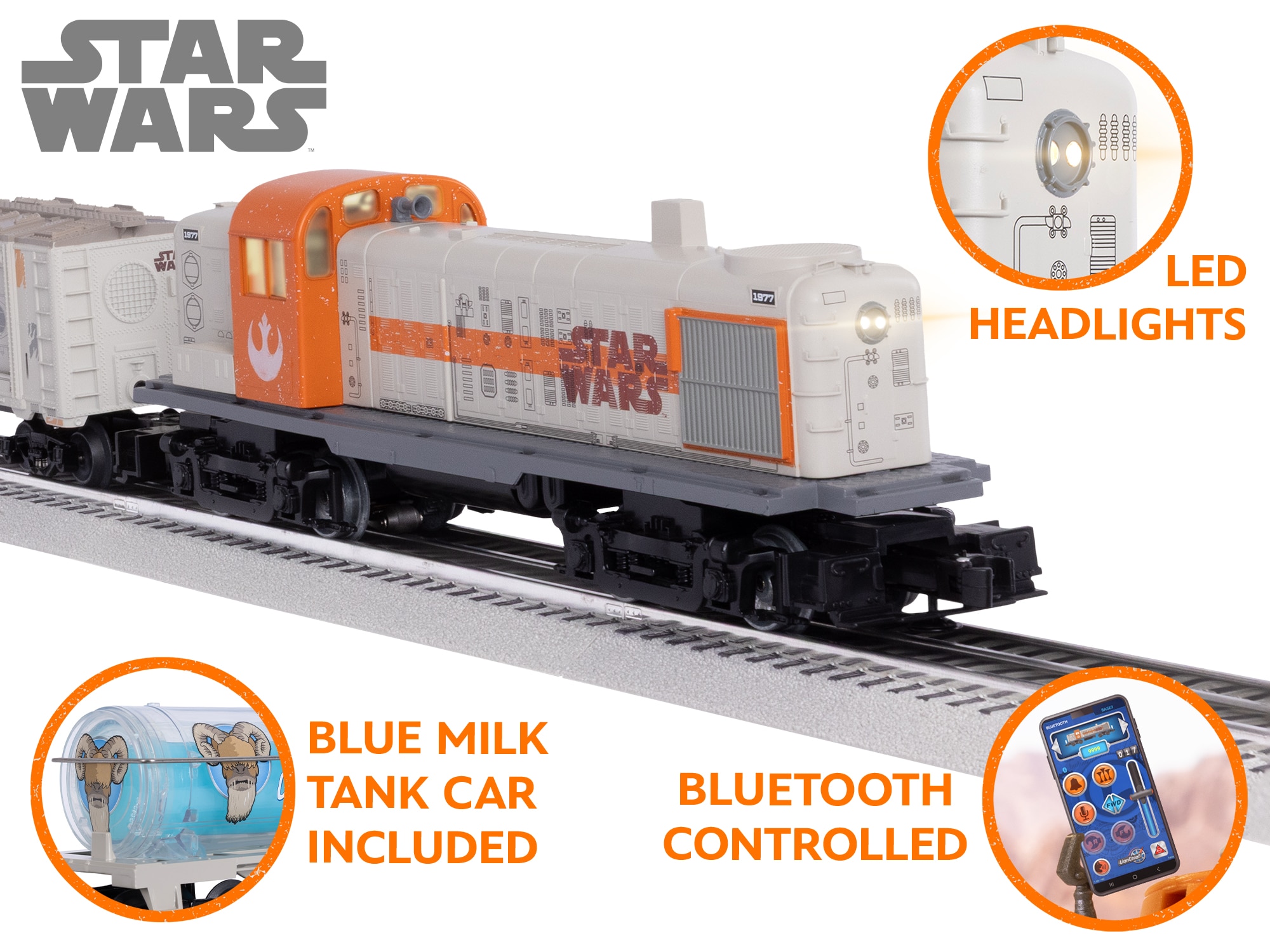 STAR WARS™ Rebel RS-3 LionChief Freight Set with Bluetooth 5.0