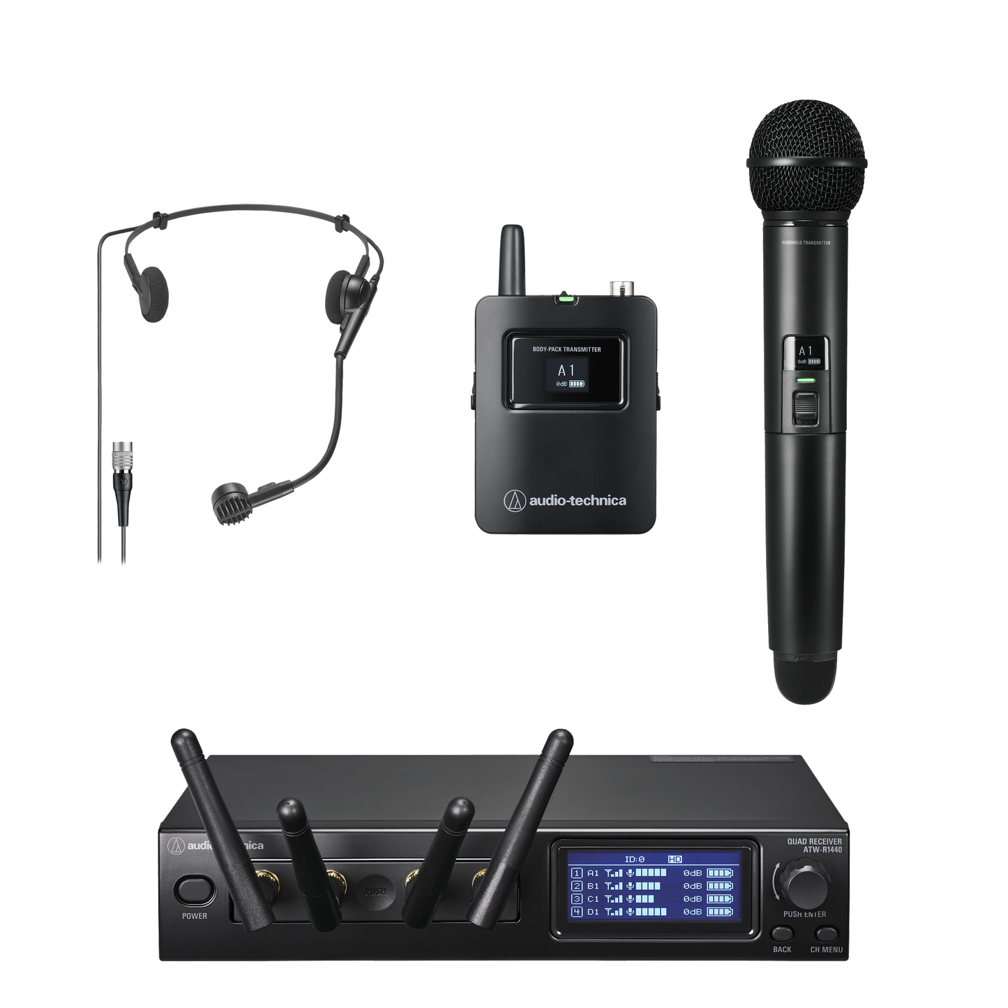 Audio Technica ATW-1423/ATM75cw System 20 PRO Dual Wireless Combo