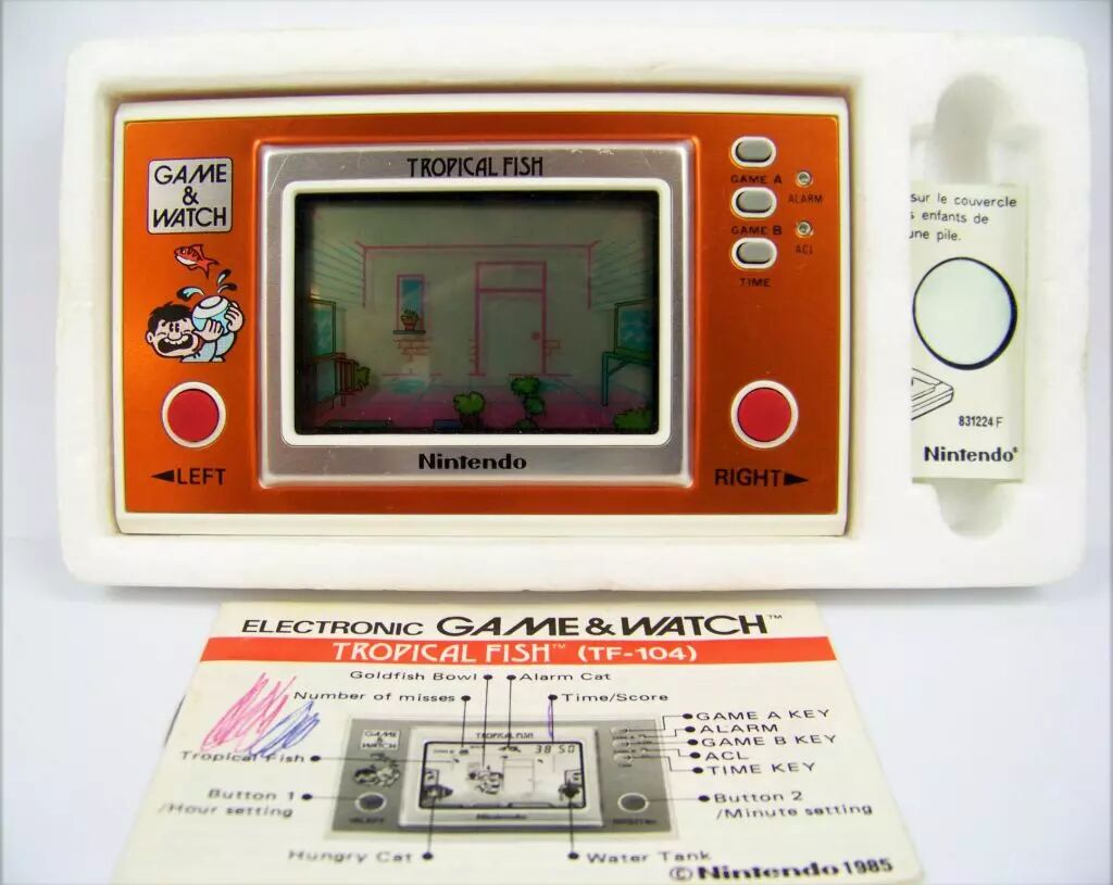 Nintendo Game & Watch - Wide Screen - Tropical Fish (loose with box)