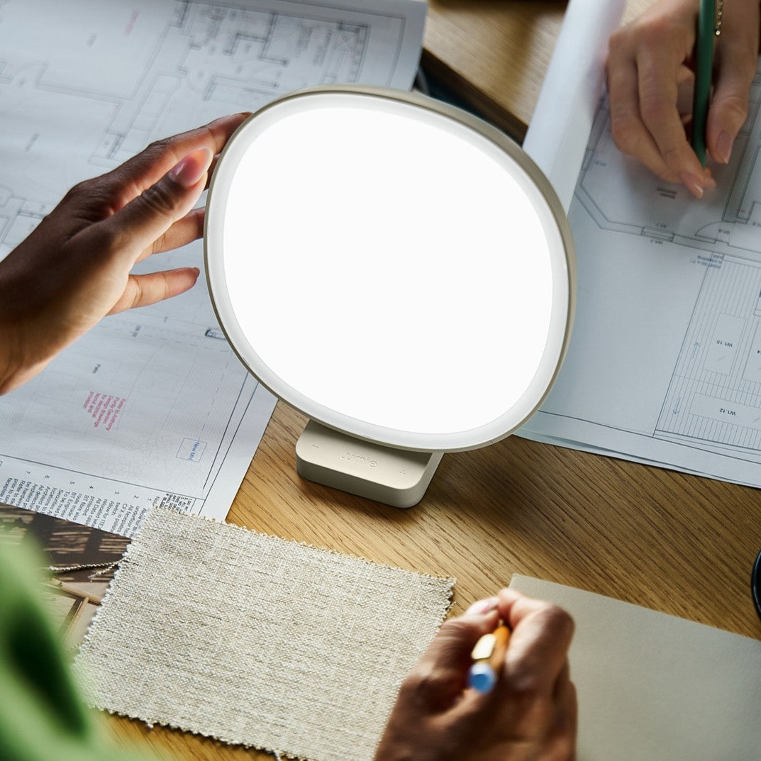 Lumie Dash in Pistachio White 10,000 Lux Light Therapy Lamp