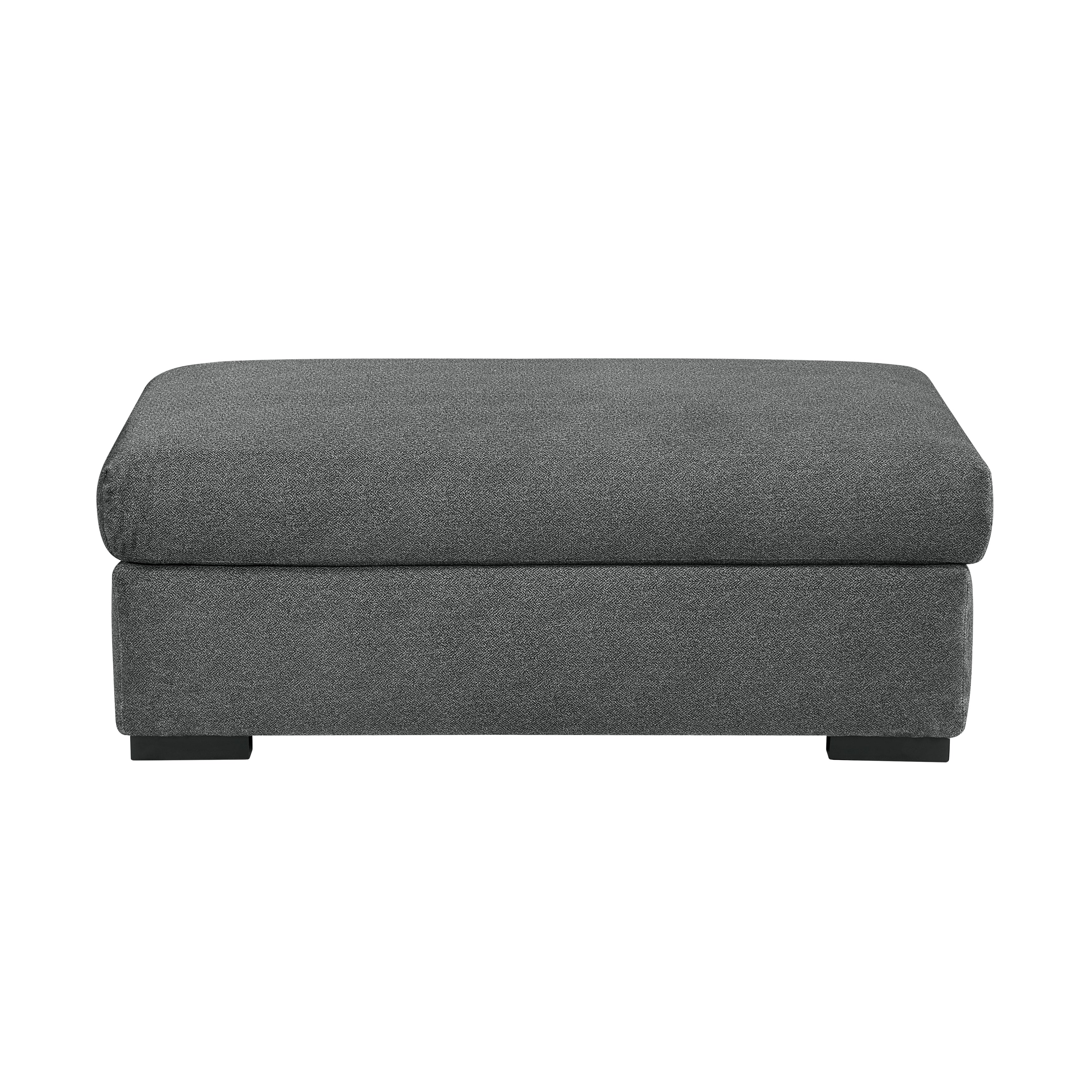 Athena Dark Gray Ottoman – Luna Furniture