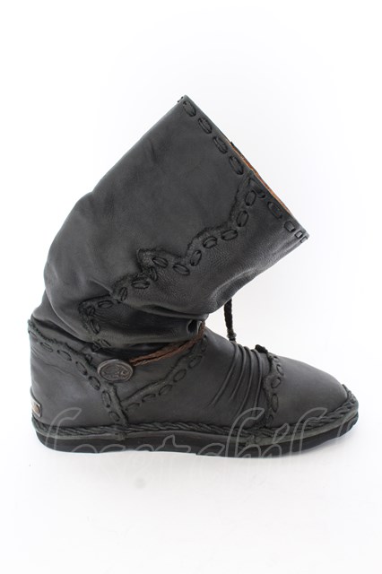 14th Addiction / moccasin leather Boots ブーツ ブラック O-24-05-19