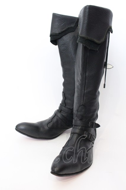 Hiromu Takahara / ディアスキンブーツ ブラック O-25-02-28-117-Hi