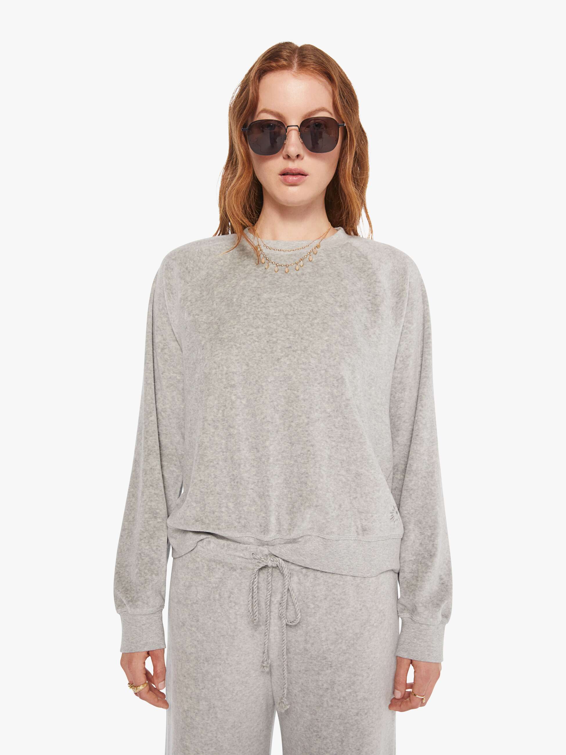 XiRENA Pierre Sweatshirt - Heather Grey | MOTHER DENIM