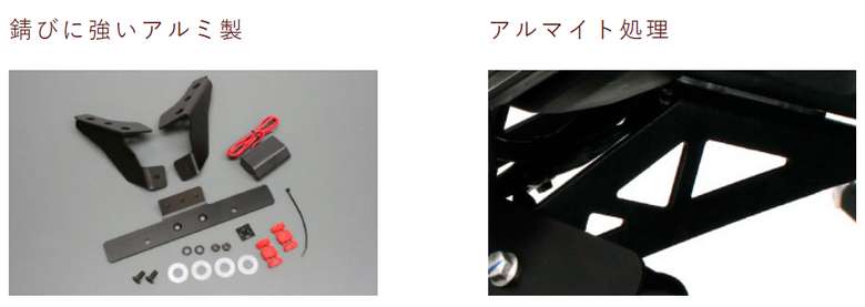 新規制のナンバー確度対応！ アクティブ”ZX-10R(-22)”用フェンダーレス