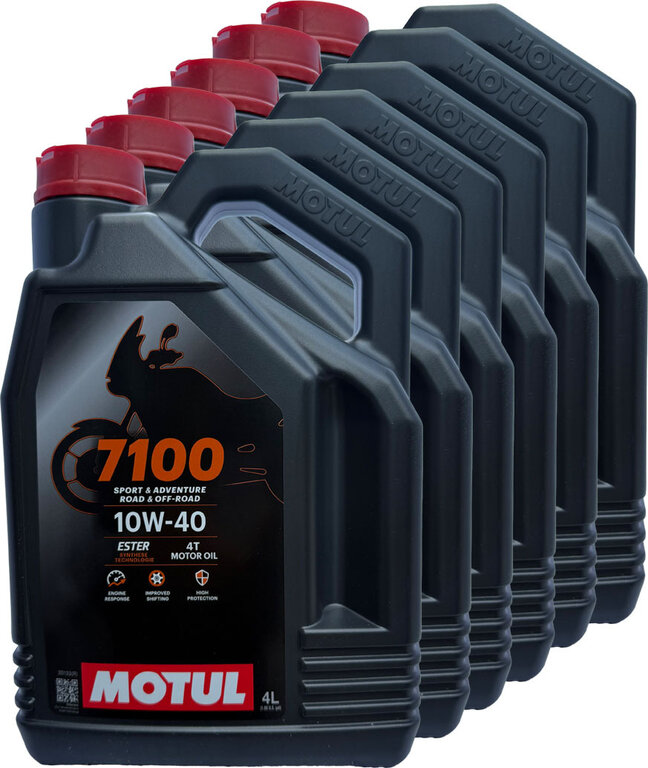 6 X 4L = 24 Liter Motul 10W-40 7100 4T MA2 kaufen!