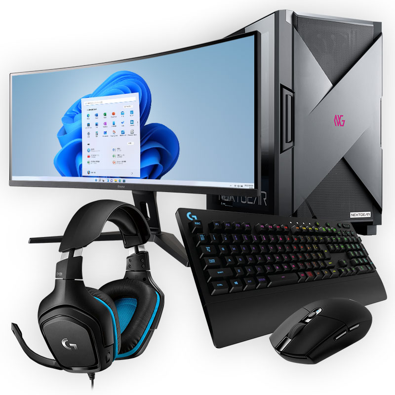 NEXTGEAR JG-A5G60(ウルトラワイド5点セット)│デスクトップパソコンの