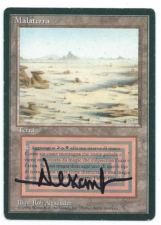 1x FBB Badlands Dual Land | Magic the Gathering | Black Border French