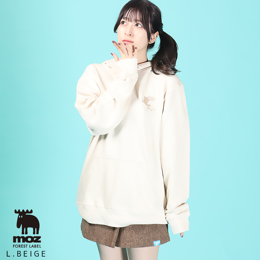 月音こな×moz FOREST LABELコラボプルオーバーパーカー