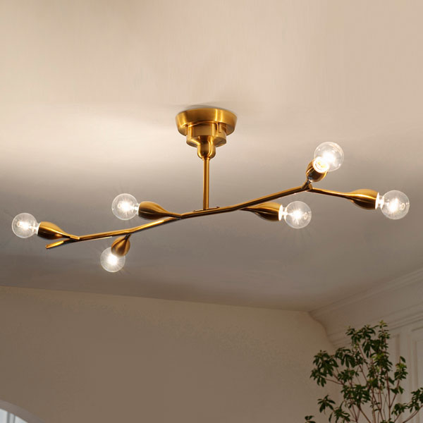 6灯式シーリングライト ランプ クラディ Kladi 照明 LED対応 【電球無