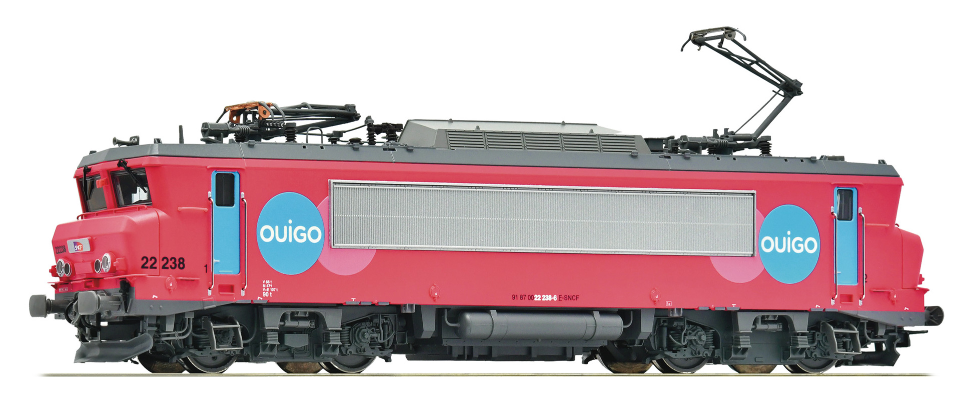 Roco 7500013 鉄道ゲージ H0 SNCF の電気機関車 BB 22200、エポック VI
