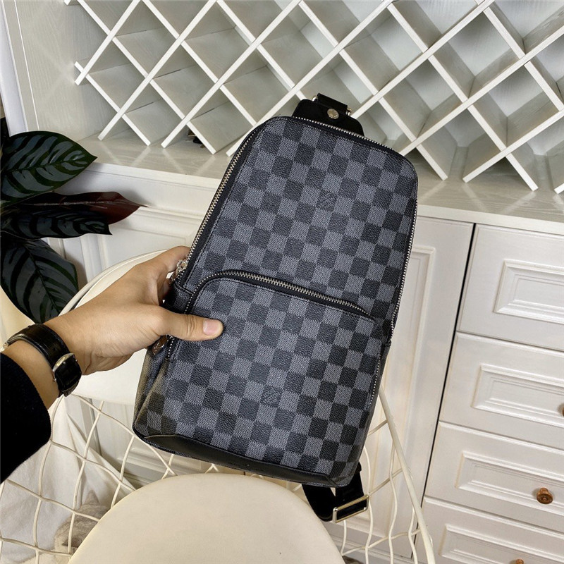 ルイヴィトン ボディバッグ メンズ パロディ風 LOUIS VUITTON ダミエ