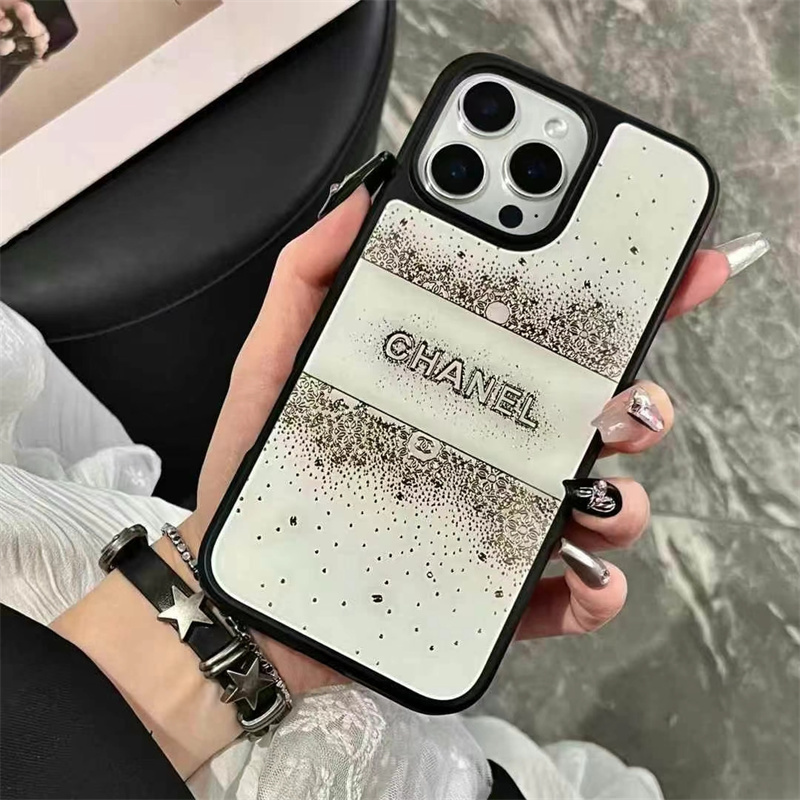 chanel iphoneケース ガラス シャネル スマホケース iphone16/16pro