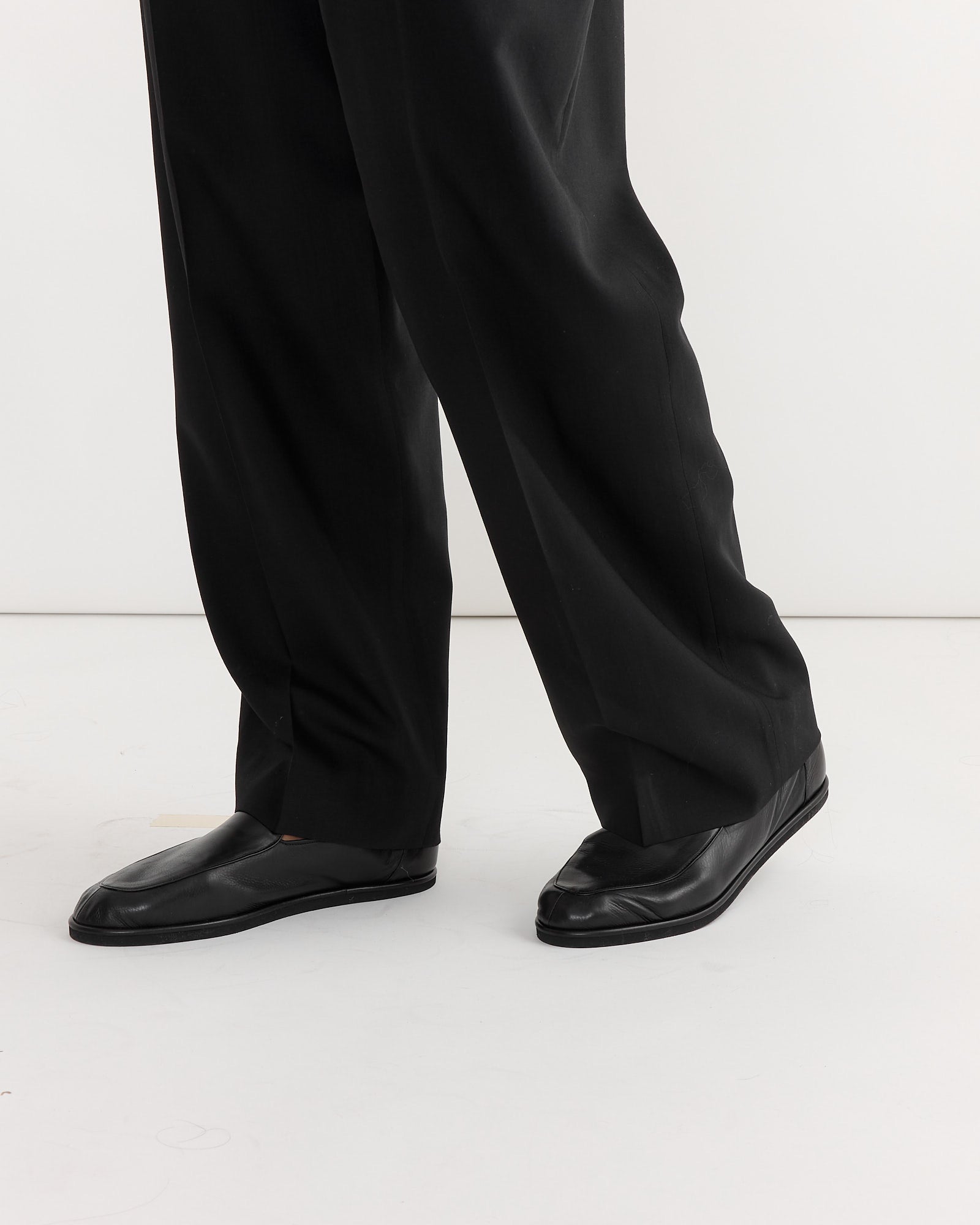 Soft Leather Loafer in Black