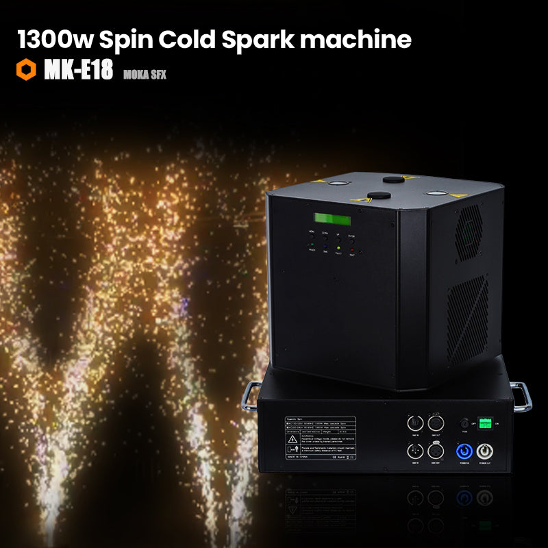 Dual Spray Spin Cold Spark Machine MK-E18 | MOKA SFX – MOKA SFX