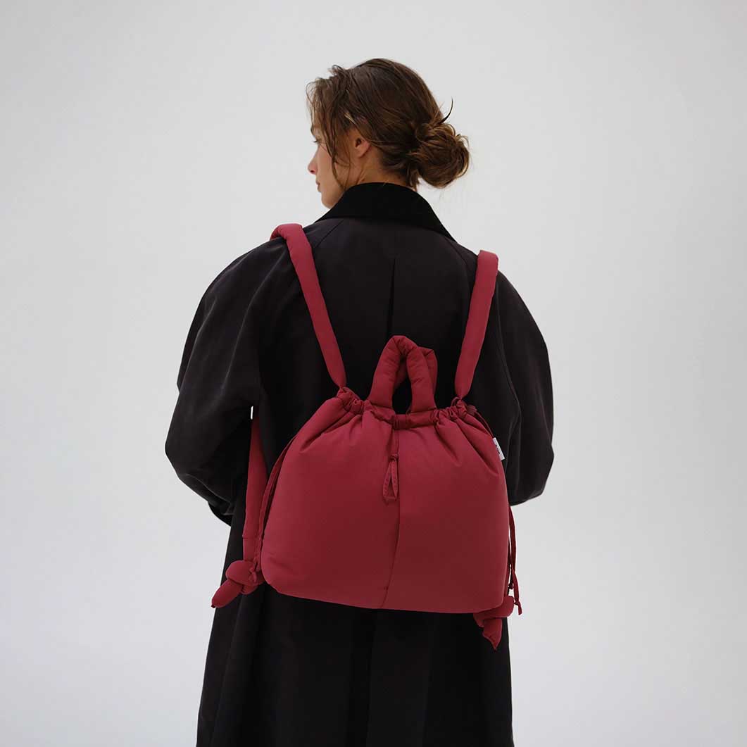 Olend Ona ソフト コンバーティブル バッグ チェリーレッド(チェリー