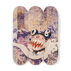 村上隆：727 スケートボード 3枚セット：ポスター & アーティスト