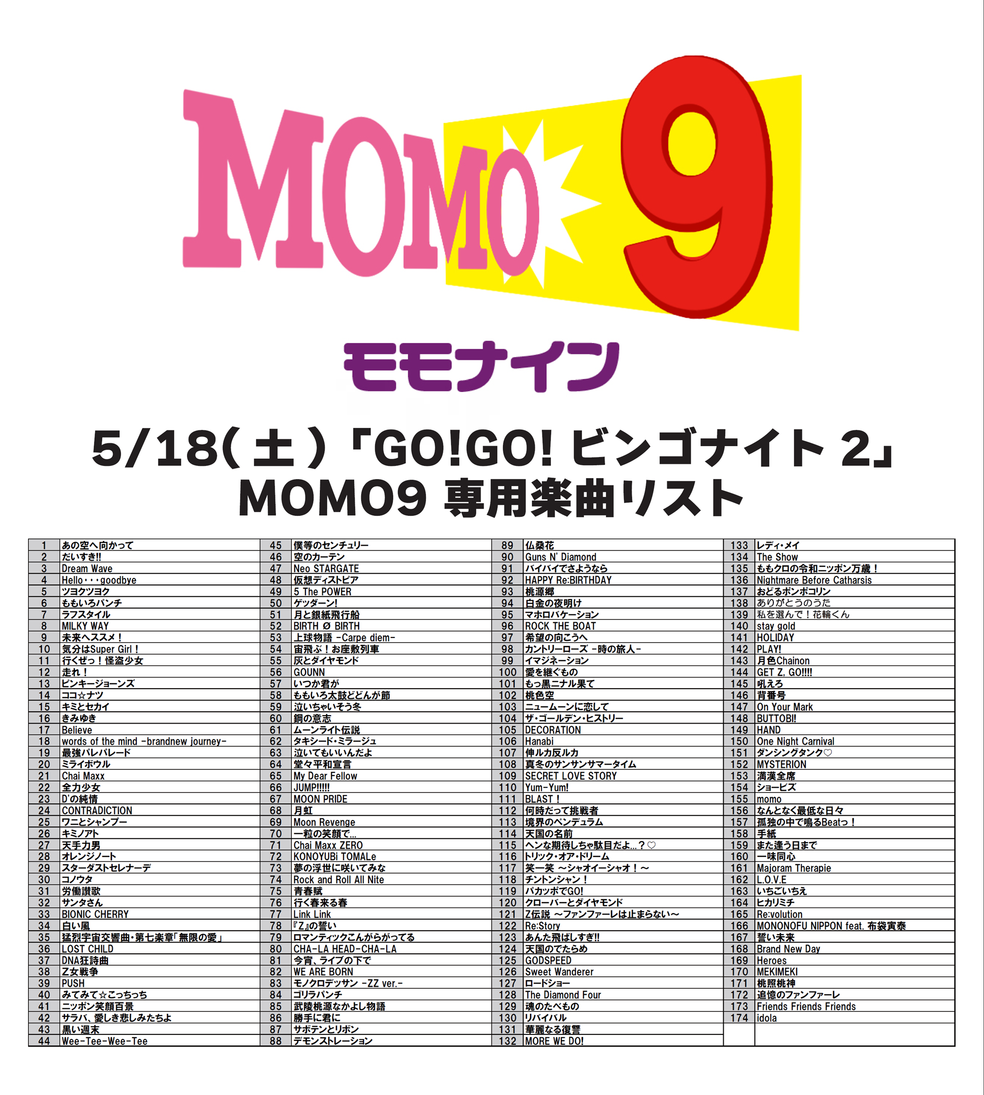 自力ルートの開拓で目指せ最前列！＞「MOMO9」スタート！ | 週末