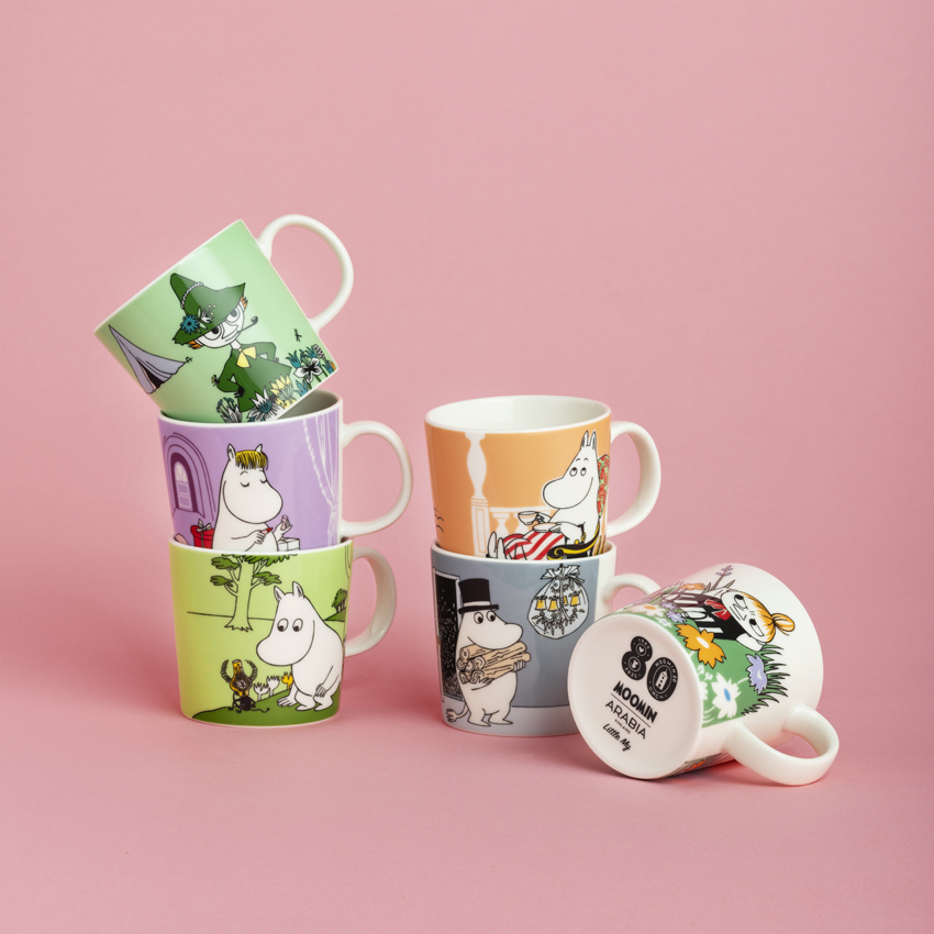ムーミン クラシック マグ 0.3L ペア 80周年 箱入り ファミリータイム