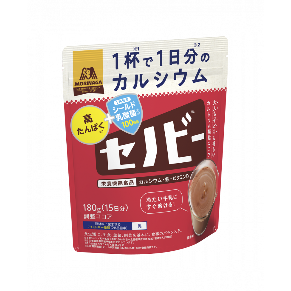 セノビー180g | ココア | 食品・飲料 | 森永製菓株式会社