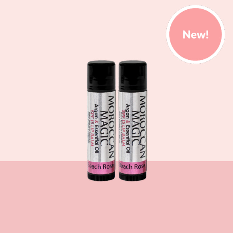 BEACH ROSE SPF 15 LIP BALM - ROSE VANILLA | 2 PACK – Moroccan Magic
