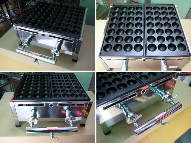 AKS 業務用 たこ焼き器 2丁掛 [28穴x2連] : MDS01 【業務用 厨房機器