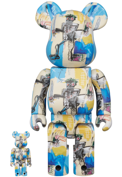 MEDICOM TOY - BE@RBRICK JEAN-MICHEL BASQUIAT 12th Ver. 100％ & 400％