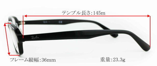 レイバンのメガネ5385D-2000-S55/正規販売店全国対応JR大府駅前メガネ