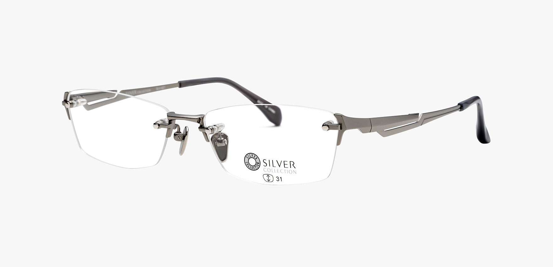 ｼﾙﾊﾞｰｺﾚｸｼｮﾝ SLV-527(55 ｸﾞﾚｰ): メガネフレーム｜眼鏡市場【公式