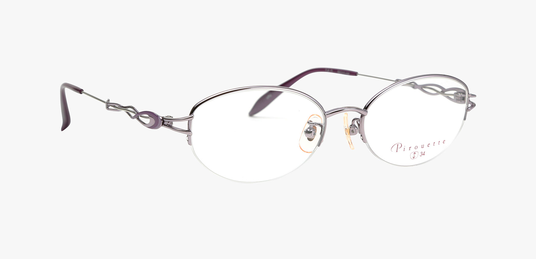 Pirouette PIR-021(52 ﾗｲﾄﾊﾟｰﾌﾟﾙ): メガネフレーム｜眼鏡市場【公式