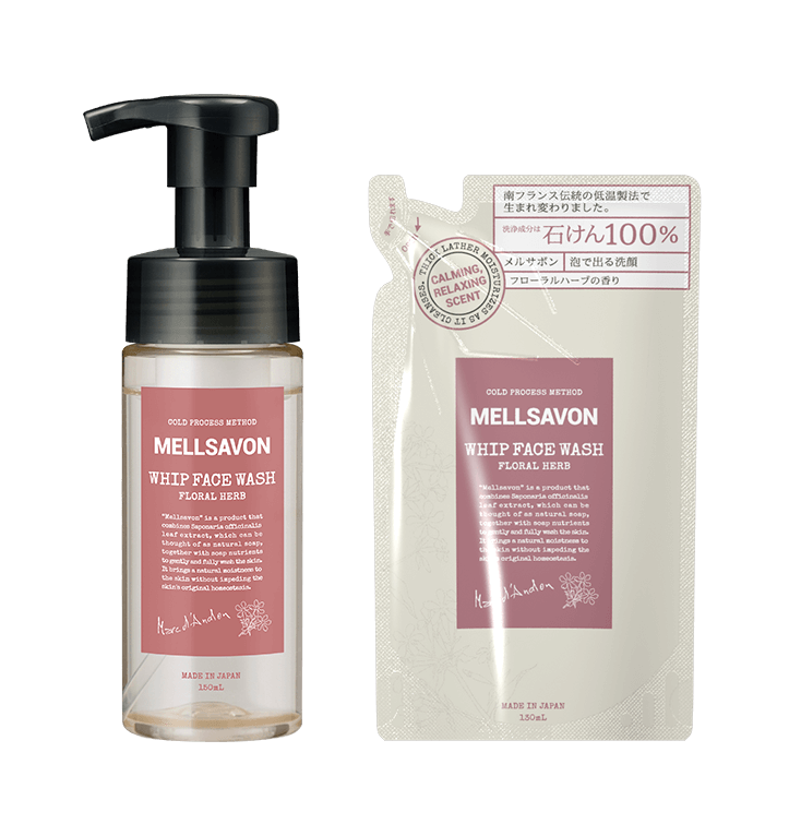 あき　メルサボン　ホイップ　フェイスウォッシュ フローラルハーブ Mellsavon(メルサボン) / ホイップ フェイスウォッシュ フローラル