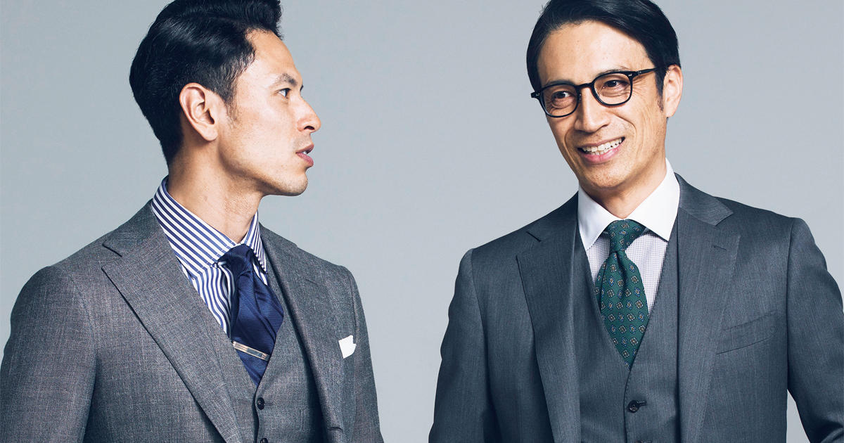 3ピーススーツのベスト、「誰でもお洒落に着られる」のはこんなカタチ