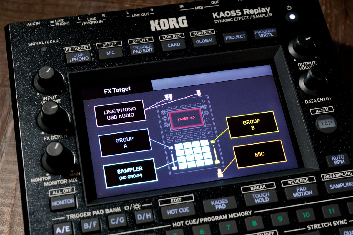 KORG カオスパッド＋サンプラー KAOSS REPLAY ケースセット【福山楽器