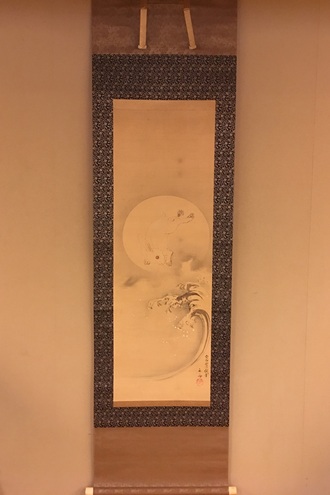 谷文晁 青緑秋景山水図｜古美術・掛け軸の販売・買取・鑑定-松本松栄堂