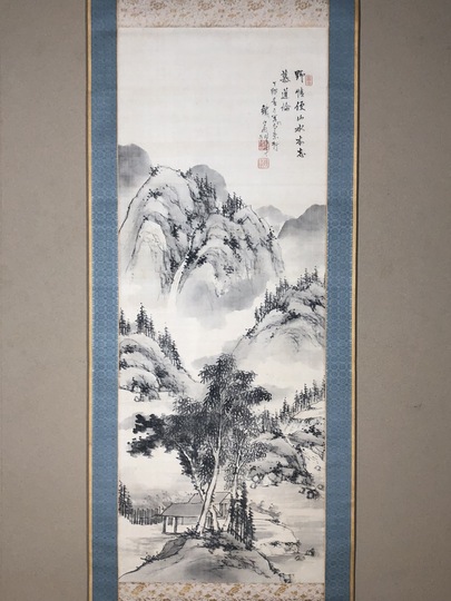 日高鉄翁 水墨山水図｜古美術・掛け軸の販売・買取・鑑定-松本松栄堂