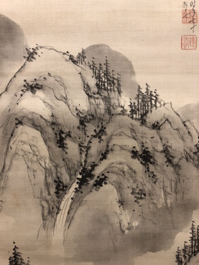 日高鉄翁 水墨山水図｜古美術・掛け軸の販売・買取・鑑定-松本松栄堂