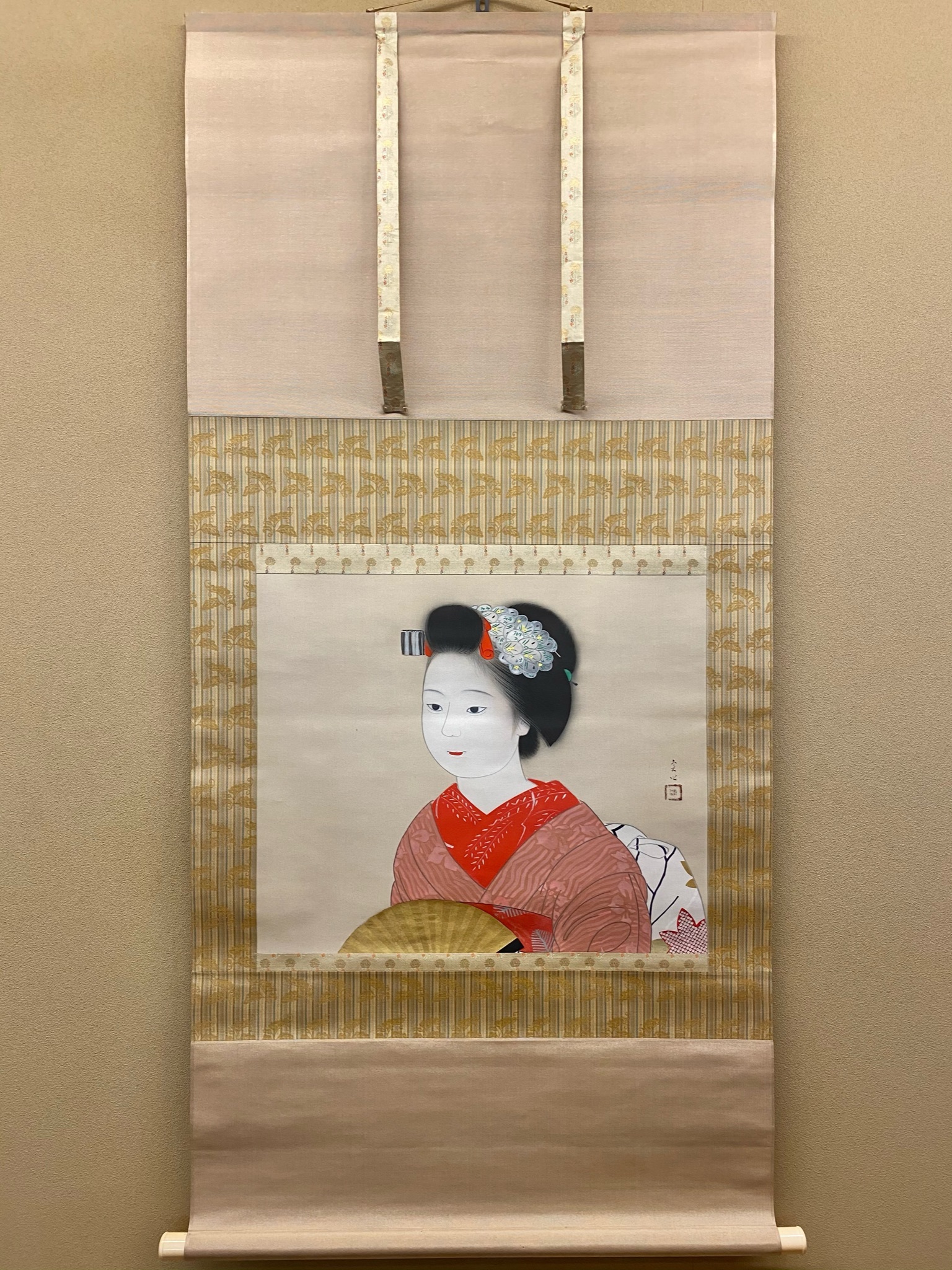 中村貞以 舞妓｜古美術・掛け軸の販売・買取・鑑定-松本松栄堂